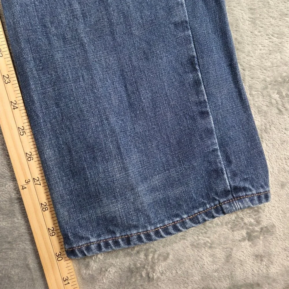 Polo Ralph Lauren Jeans Mens 32X30 Blue Vintage 67 Distressed Straight Leg Denim